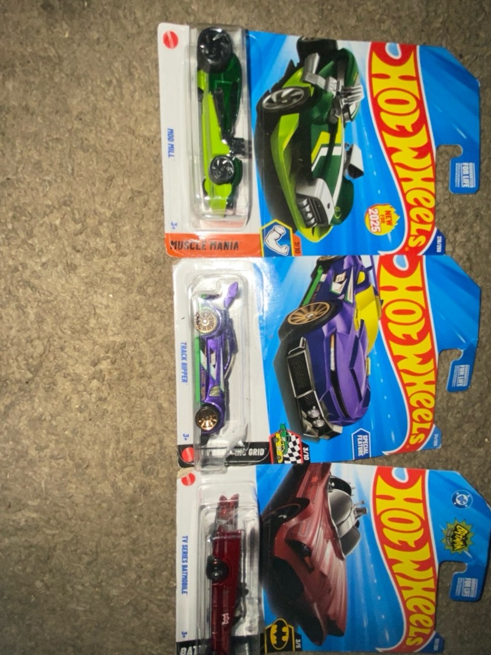 Hot Wheels Assorted Toy Cars - Green, Purple, Red